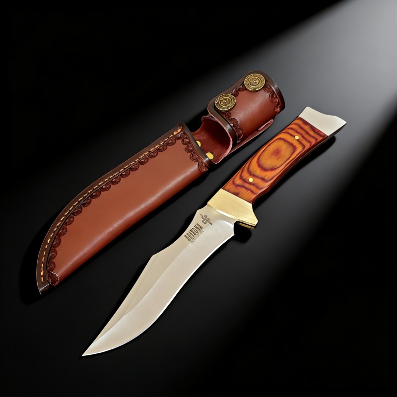 Vintage Collectible Knives - Vintage Straight Blade Knife with Color