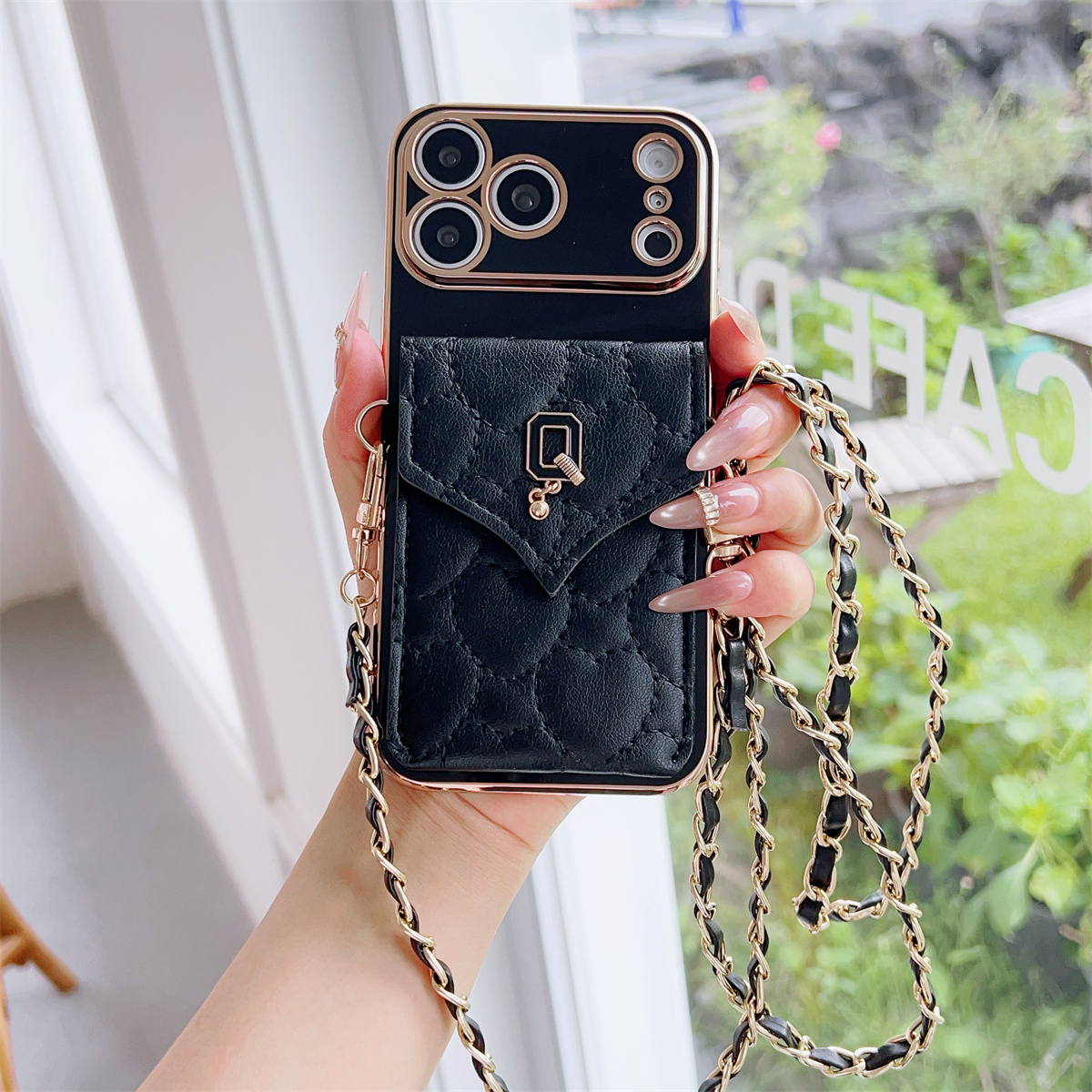 Camera Leather Case - Lanyard 7 Designs Card Holder Wallet