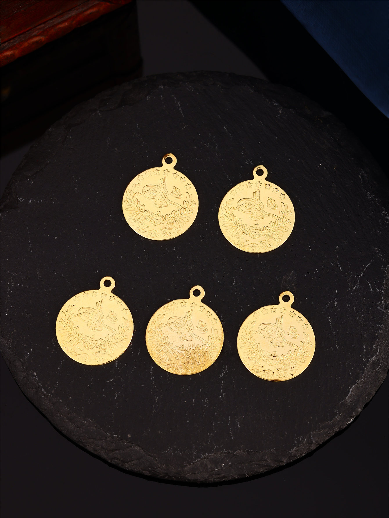 Vintage Collectible Item - Turkish Ottoman Pattern Coin DIY Accessories,