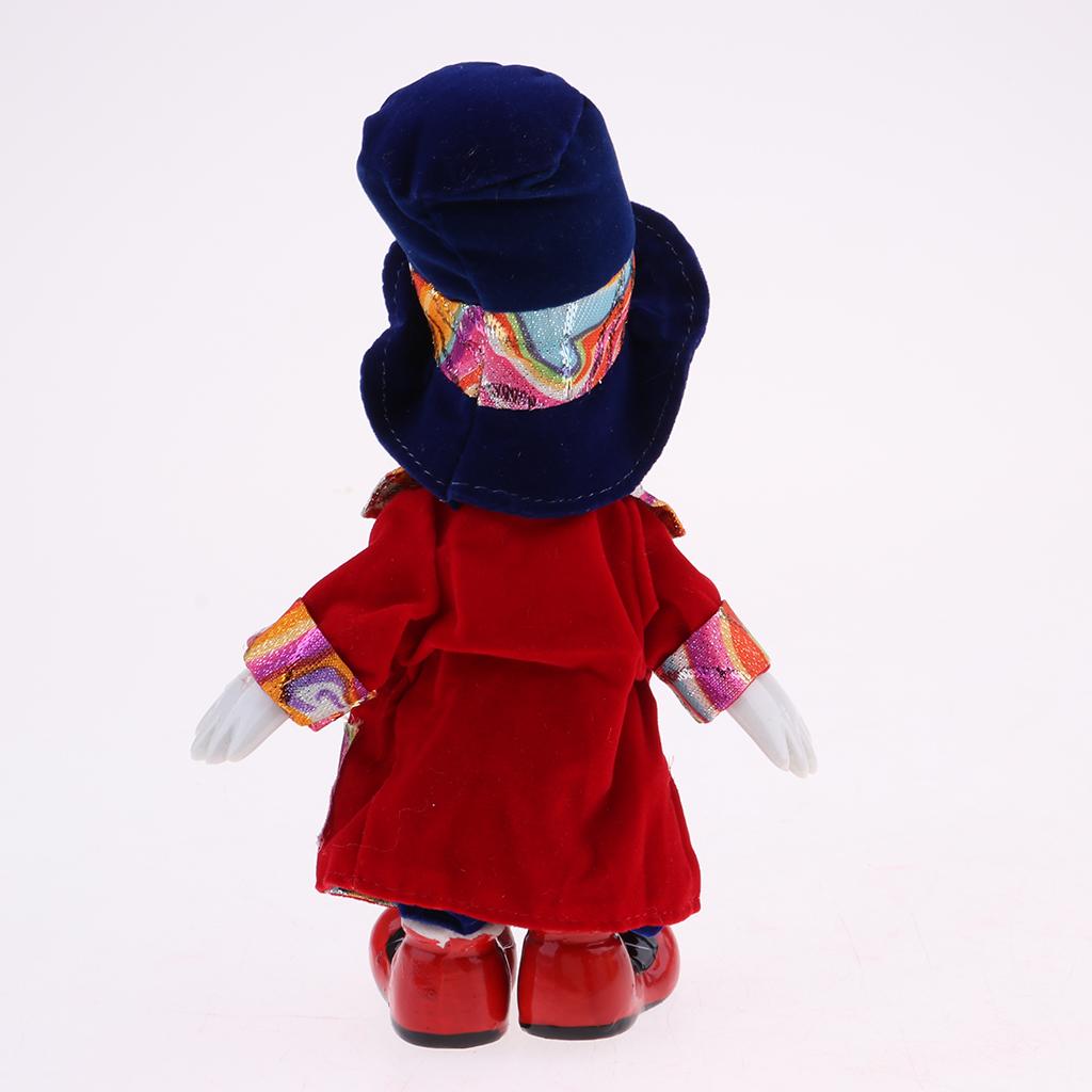 Vintage Collectible Porcelain Dolls - Handcrafted Porcelain Clown Doll 18cm Collectible