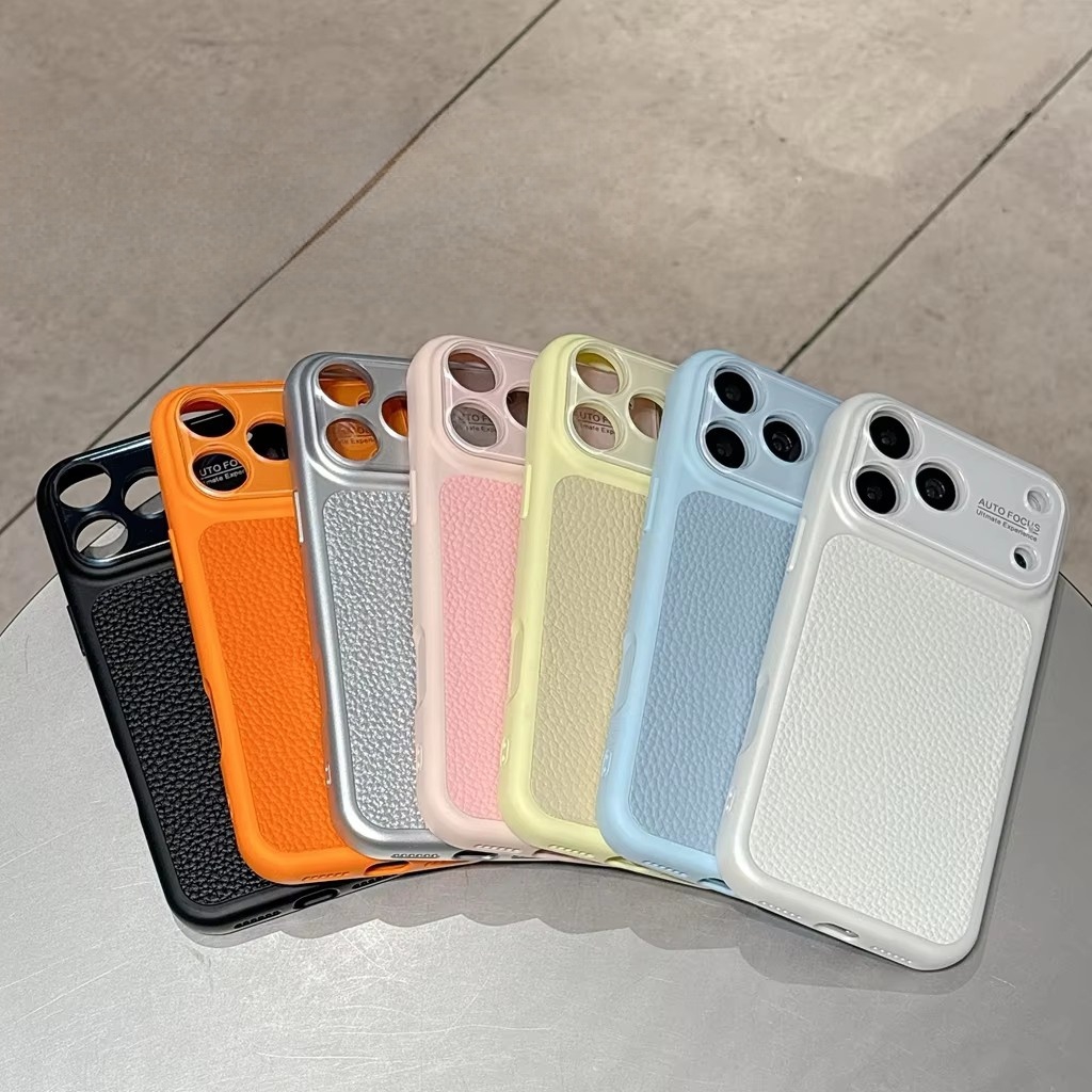 Camera Leather Case - Luxury Lychee Grain Leather Texture Camera