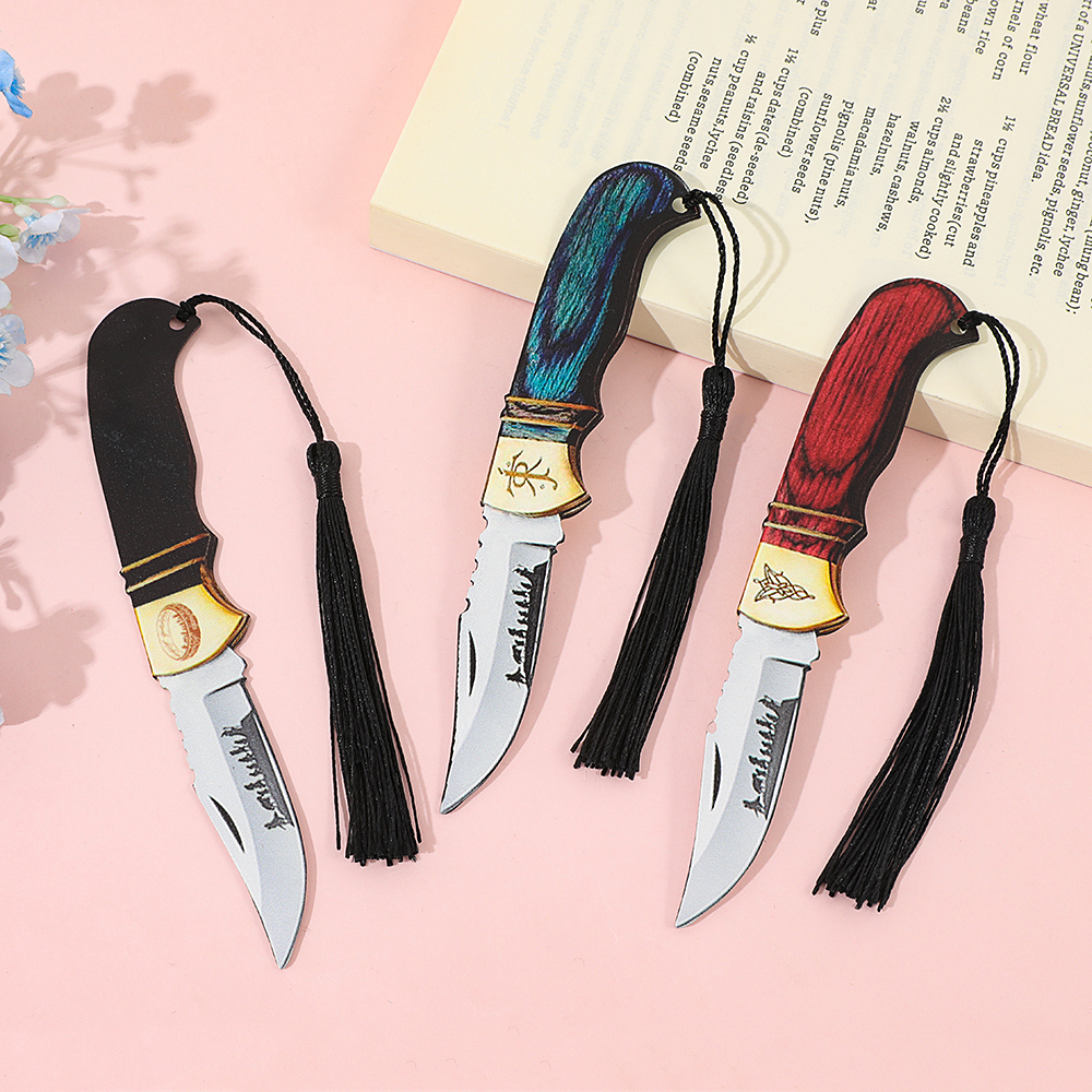 Vintage Collectible Knives - One Rings Knife-shaped Bookmarks, Vintage Style