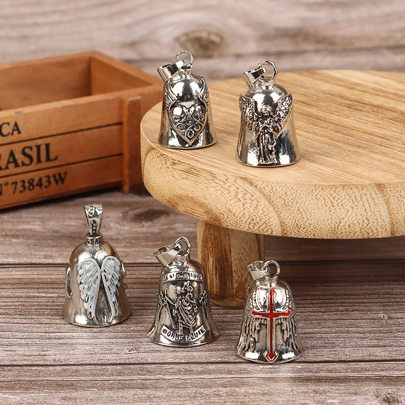 Vintage Collectible Item - Lucky Bell Keychain Vintage Cross Angel