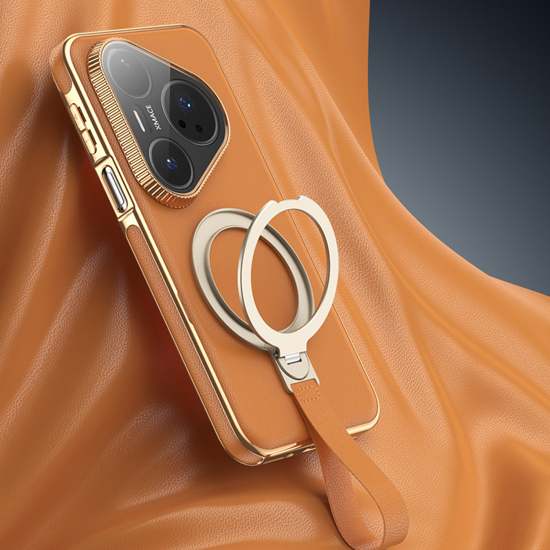 Camera Leather Case - Hand Strap 360 Magnetic Alloy Bracket