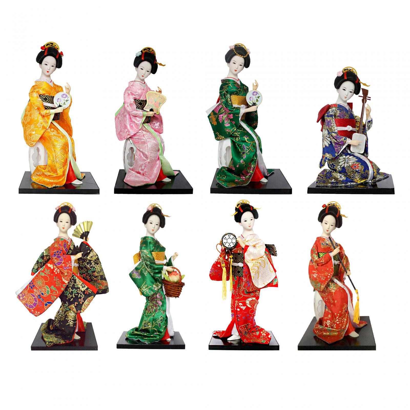 Vintage Collectible Dolls - Kimono Dolls Japanese Geisha 12
