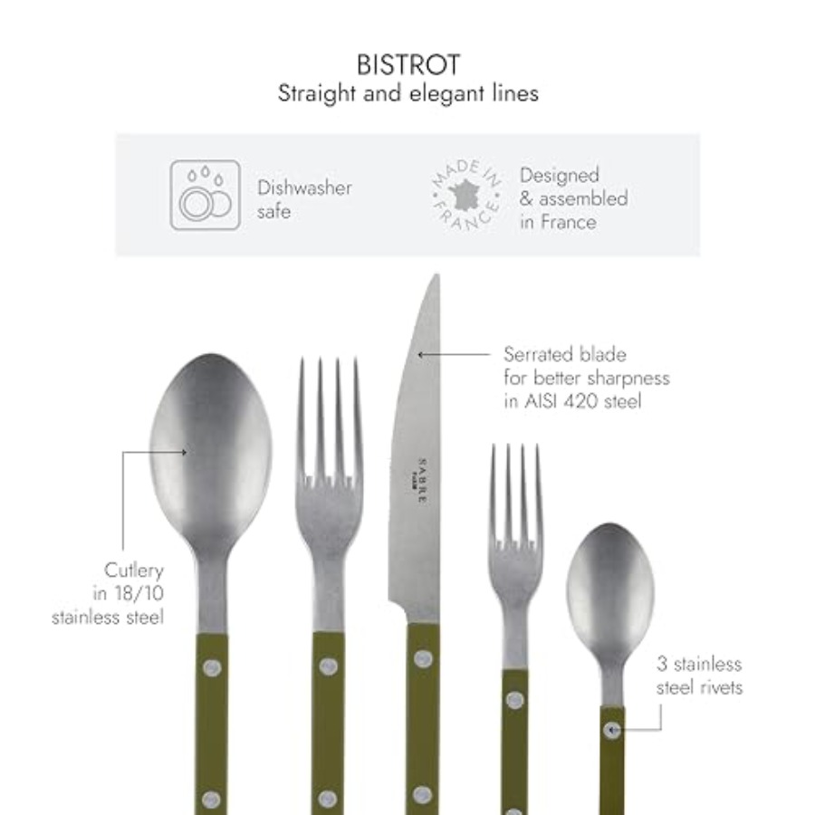 - 5-Piece Flatware Set - Bistr - Vintage Collectible Knives recensie en prijs