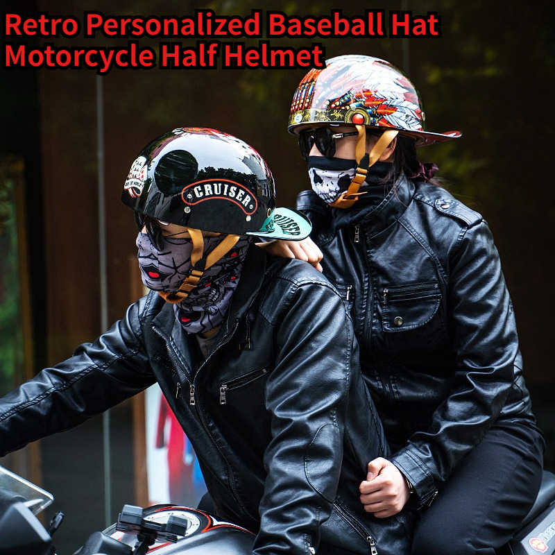 Vintage Motorbike Half Helmet  - Lens Cap Vintage recensie en prijs