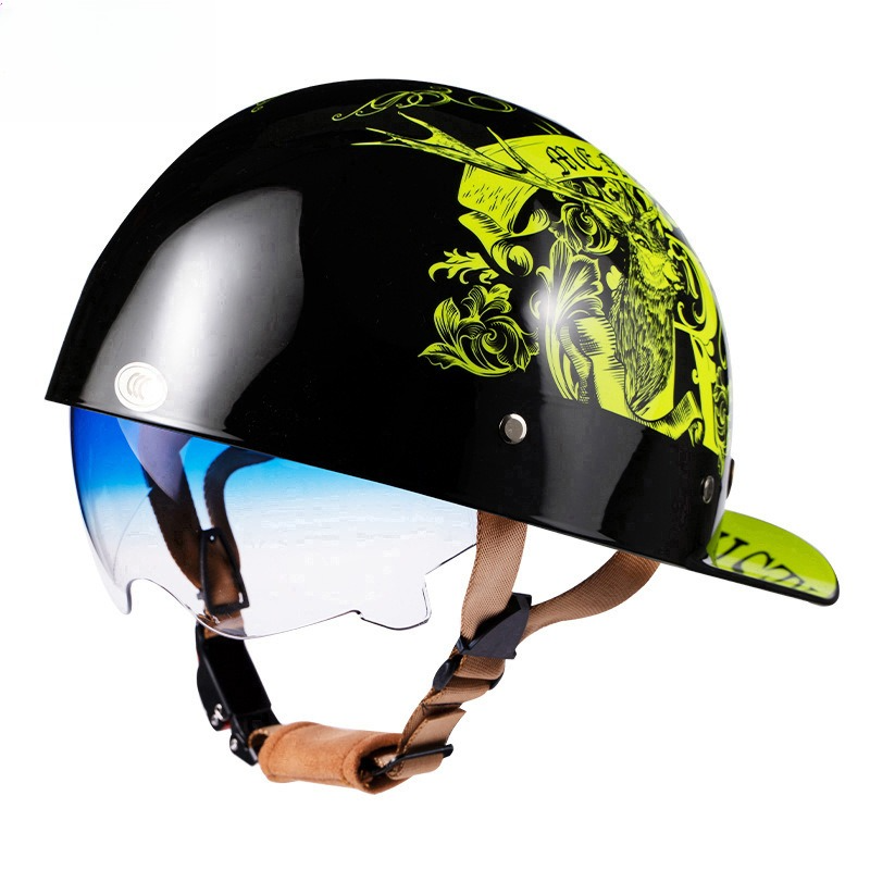 Vintage Motorbike Half Helmet  - Lens Cap Vintage recensie en prijs