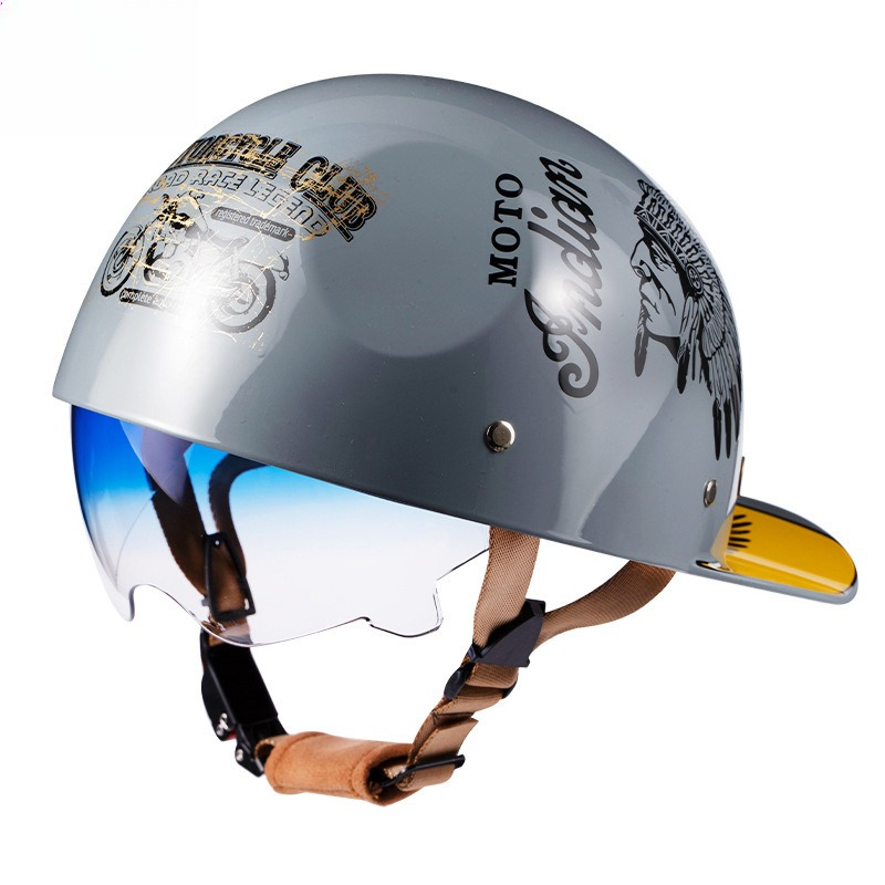 Vintage Motorbike Half Helmet  - Lens Cap Vintage recensie en prijs