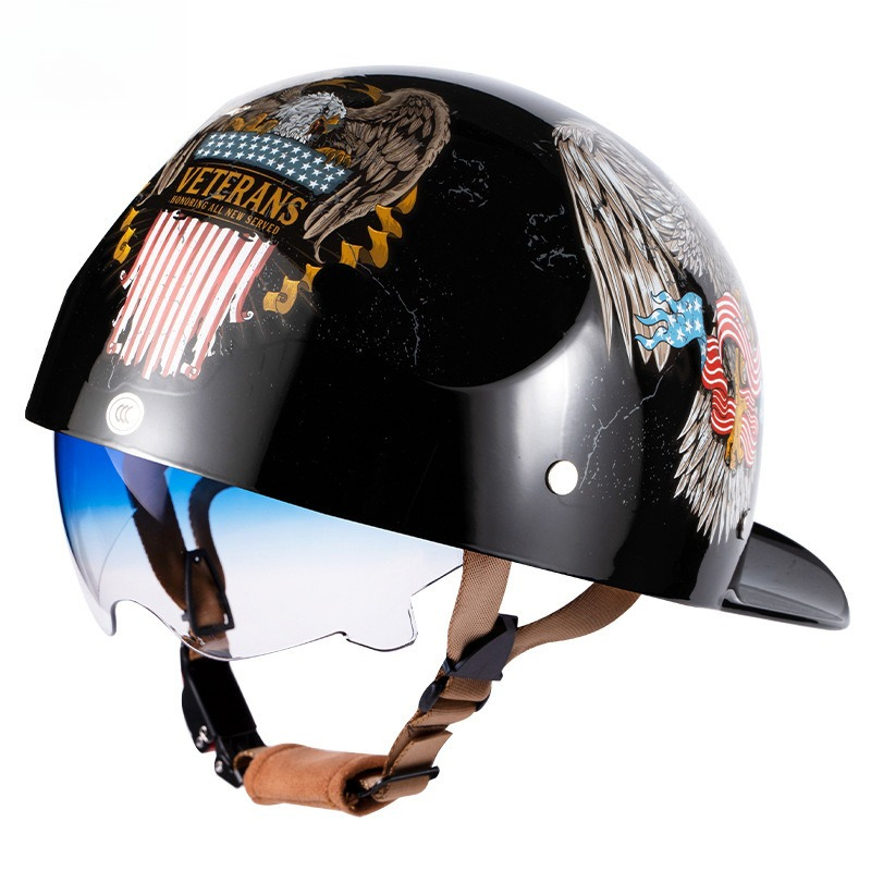 Vintage Motorbike Half Helmet  - Lens Cap Vintage recensie en prijs
