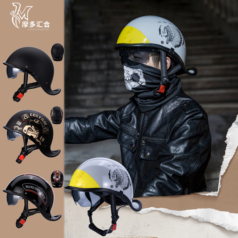 Retro Motorcycle Helmets for M - Lens Cap Vintage recensie en prijs