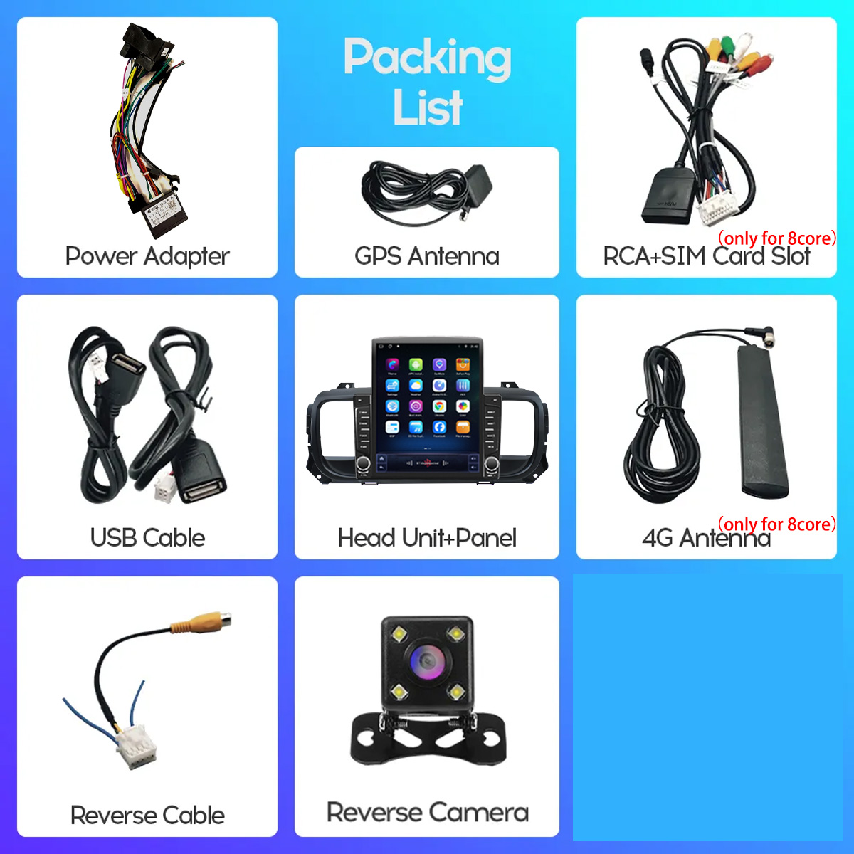 8Core 8+128G Carplay Auto Car  - Cassette Tape Head recensie en prijs