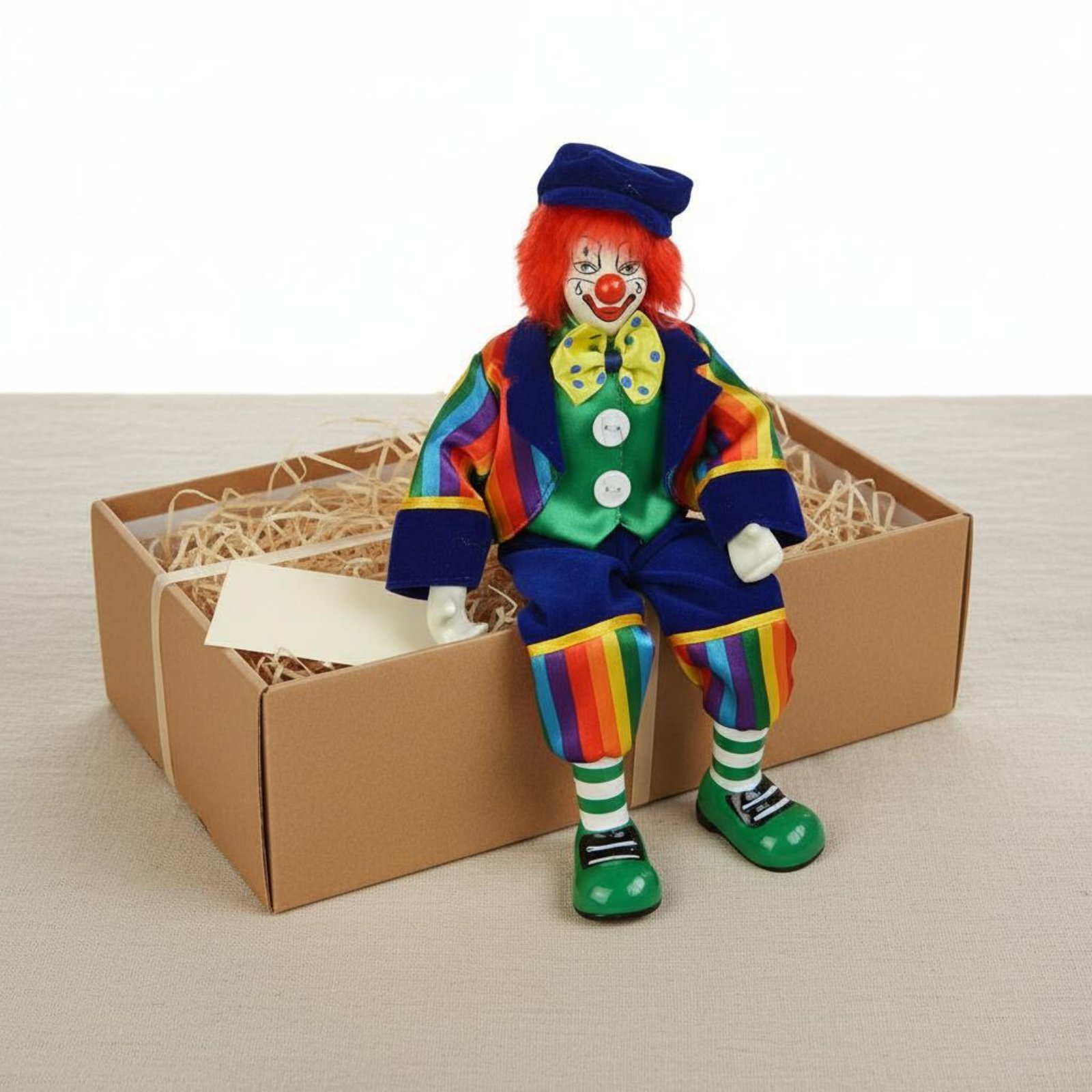Dangling Leg Clown Doll Handma - Vintage Collectible Porcelain Dolls recensie en prijs