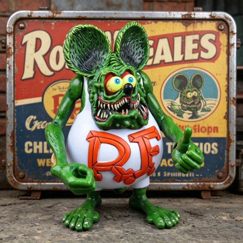 Green Rat Fink PVC Action Figu - Vintage Collectible Dolls recensie en prijs