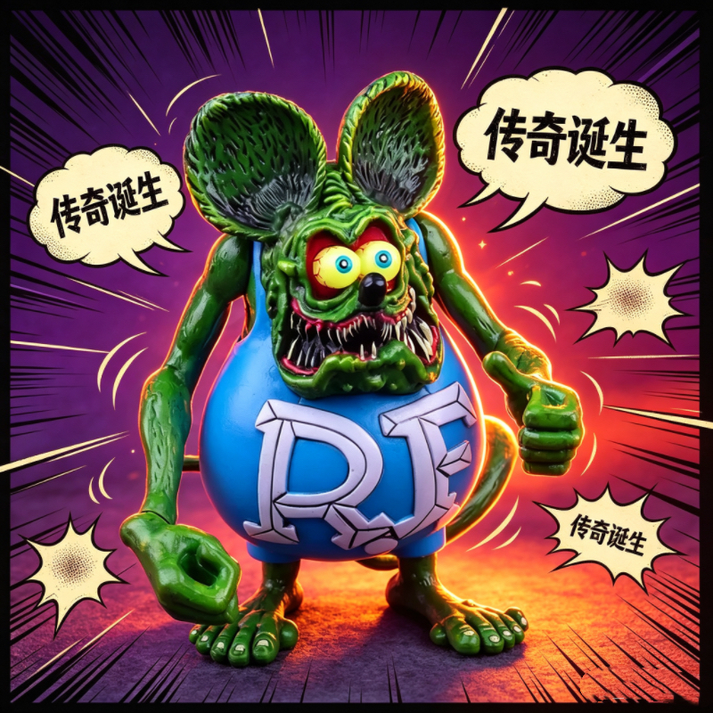 Green Rat Fink PVC Action Figu - Vintage Collectible Dolls recensie en prijs