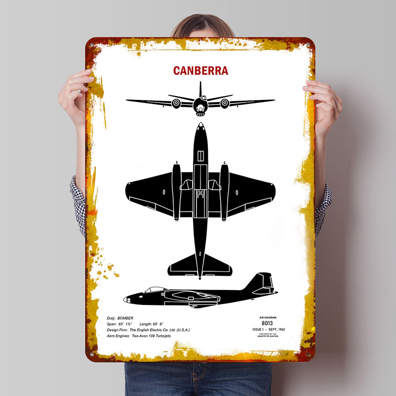 Canberra Recognition Tin Plaqu - Canberra Vintage & Collectible Centre Reviews recensie en prijs