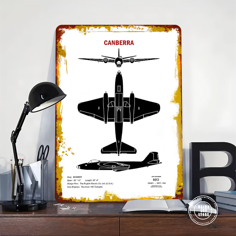 Canberra Recognition Tin Plaqu - Canberra Vintage & Collectible Centre Reviews recensie en prijs