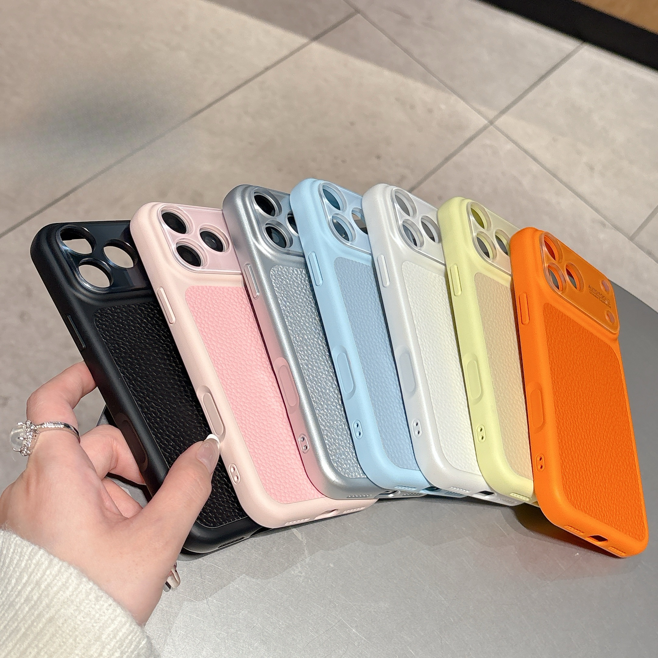 Luxury Lychee Grain Leather Te - Camera Leather Case recensie en prijs