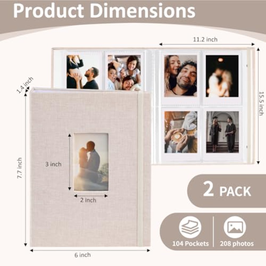 2PCS Polaroid Photo Album, 2x3 - Polaroid Photo Album recensie en prijs