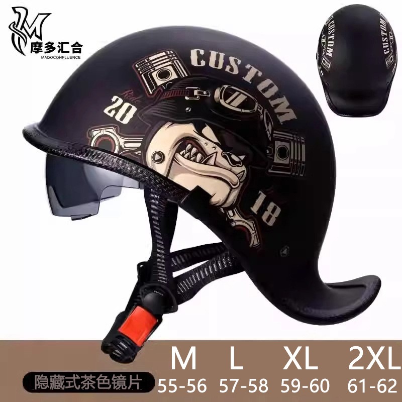 Retro Motorcycle Helmets for M - Lens Cap Vintage recensie en prijs