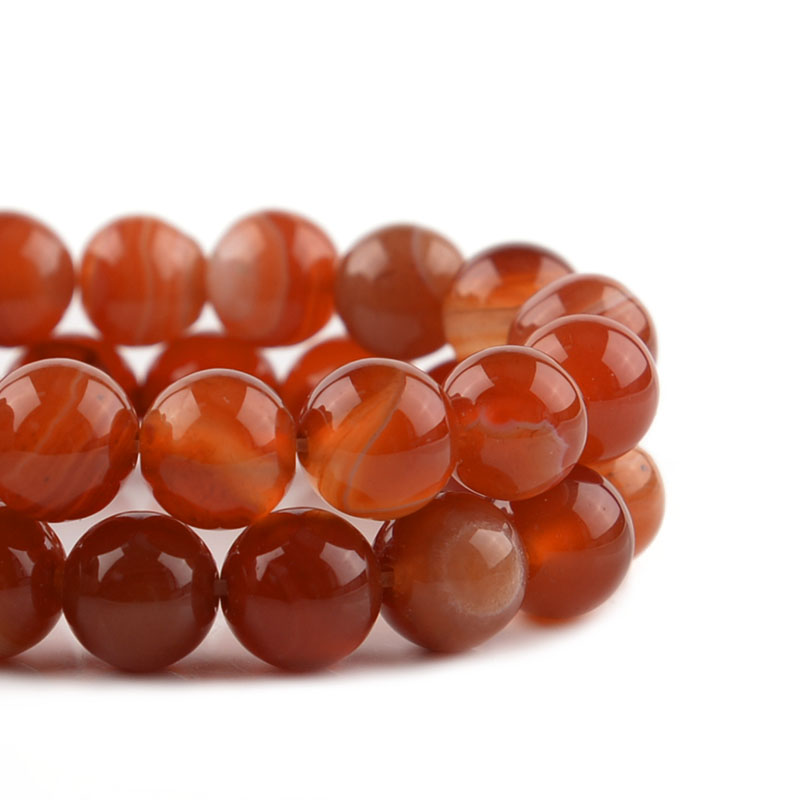 1 Strand Red Striped Agate Nat - Vintage Collectibles For Sale recensie en prijs