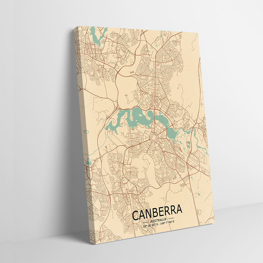 Canberra Vintage Map Printing  - Canberra Vintage & Collectible Centre Reviews recensie en prijs