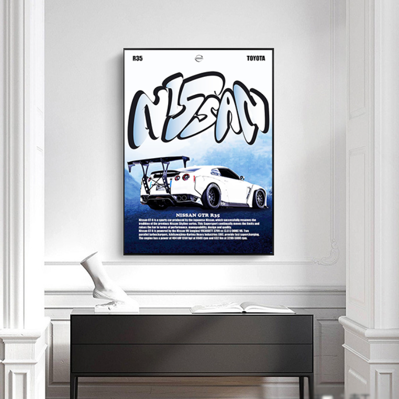 Retro Supercars Wall Art Canva - Vintage Collectible Magazines recensie en prijs