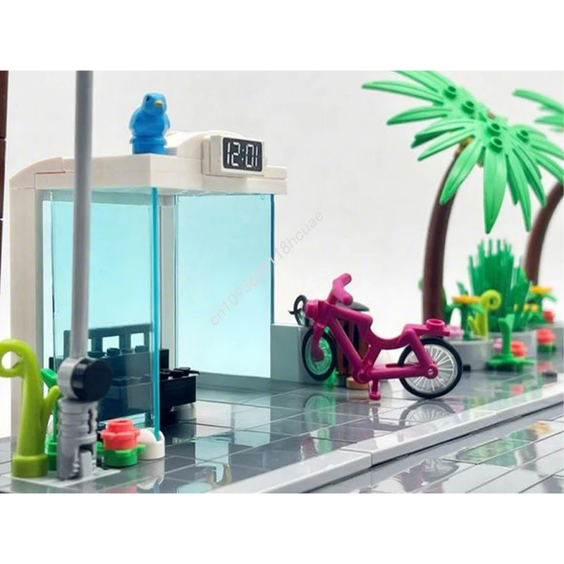 527pcs MOC Bus Stop Diorama Ci - Vintage Toys Collector recensie en prijs