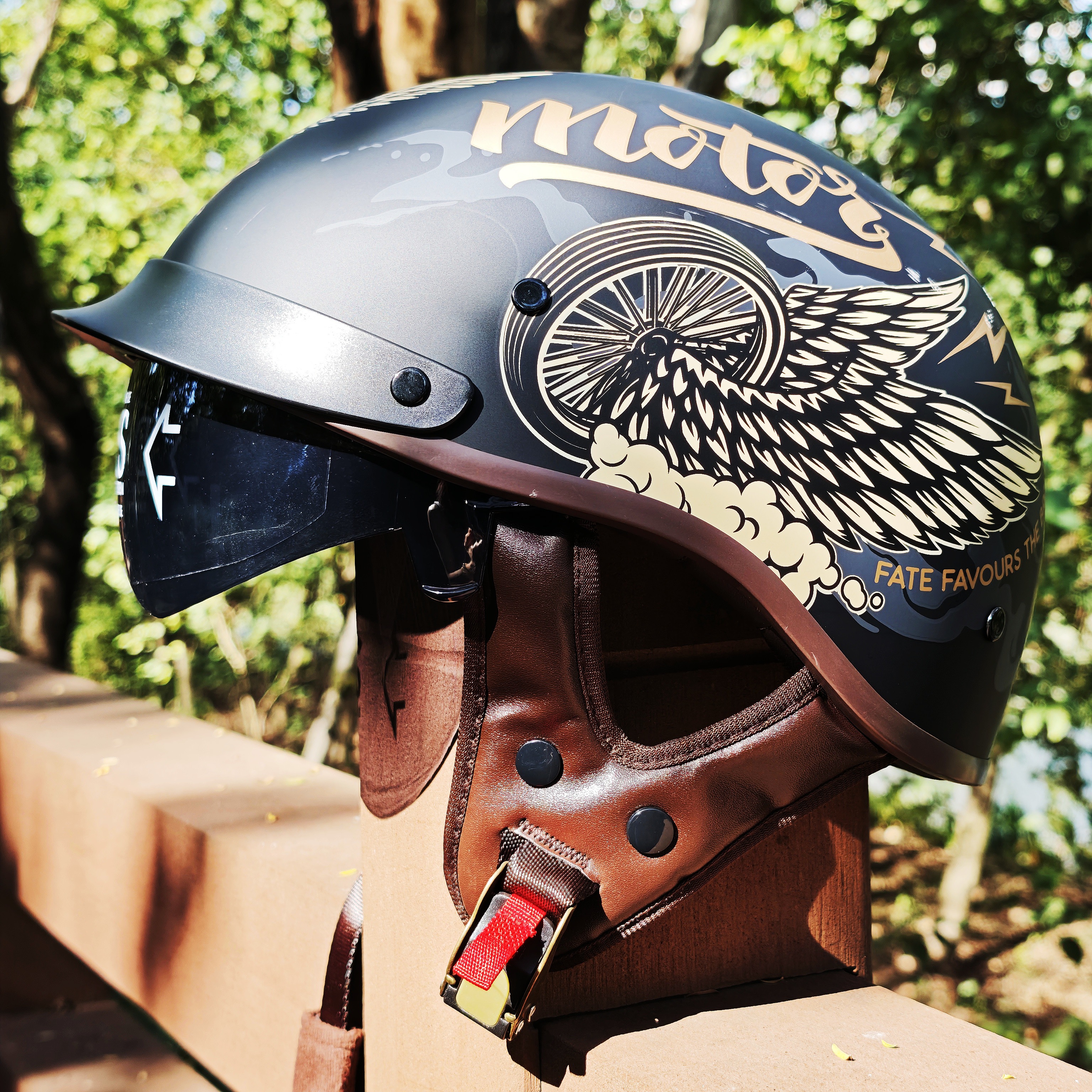Retro Motorcycle Helmets for M - Lens Cap Vintage recensie en prijs