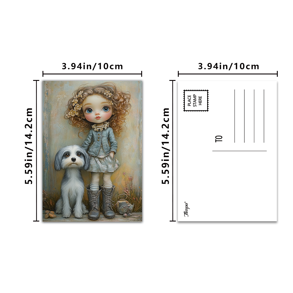 32pcs Vintage Cute Doll Postca - Vintage Collectible Dolls recensie en prijs